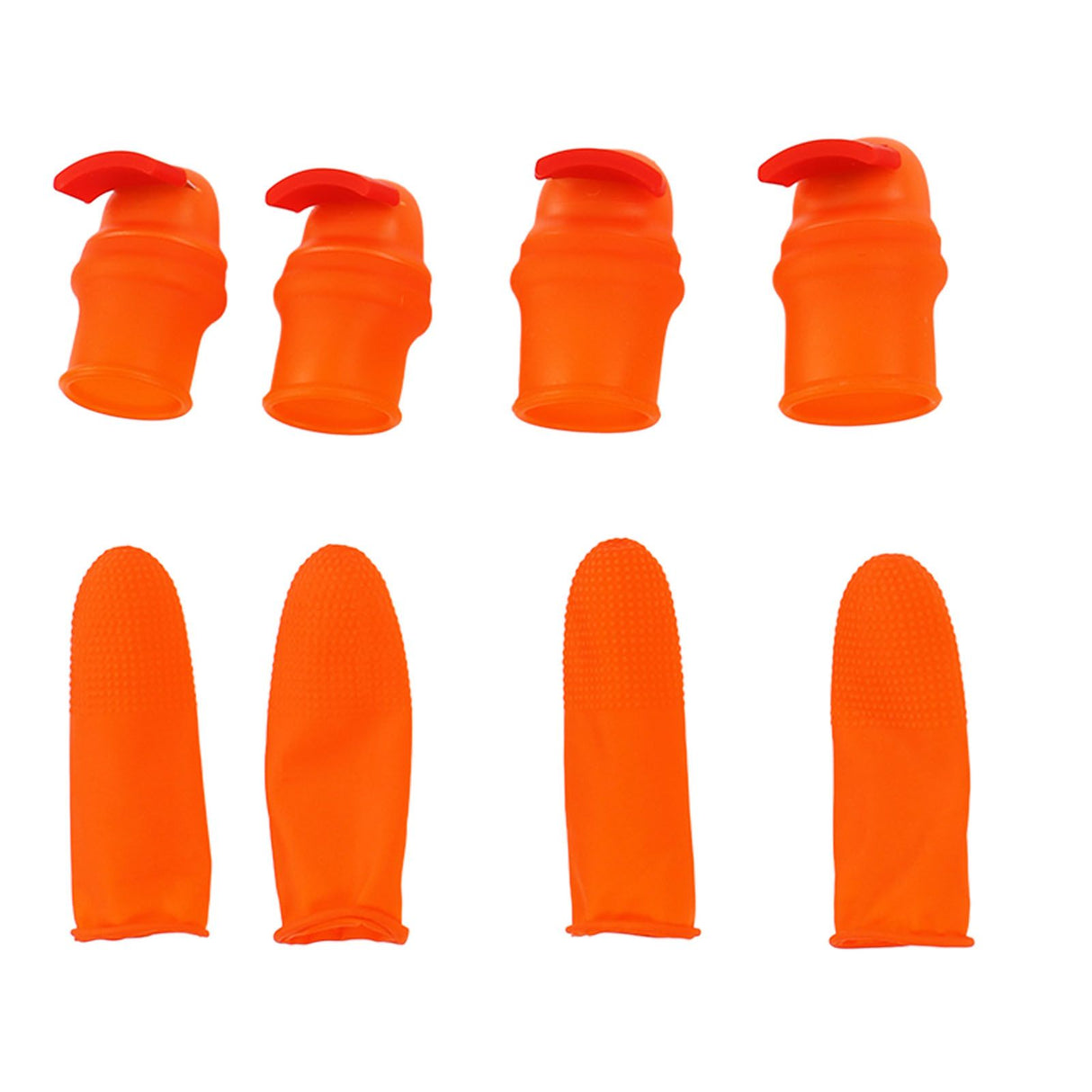 Silicone Thumb Knife Stainless Steel Thumb Knife Picker for Peel Pick Vegetables Pepper Beans Bent Knife