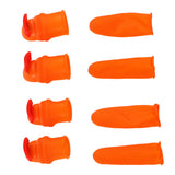 Silicone Thumb Knife Stainless Steel Thumb Knife Picker for Peel Pick Vegetables Pepper Beans Bent Knife