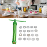 Sugar Paste Extruder Stainless Steel Pottery Clay Extruders Rotating Cake Fondant Decorating Tool Set