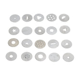 Sugar Paste Extruder Stainless Steel Pottery Clay Extruders Rotating Cake Fondant Decorating Tool Set