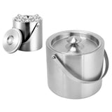 Ice Bucket Stainless Steel 3L Double Wall Insulated Ice Bucket with Lid for Beer Champagne - Extra Image