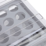 Egg Drawer Double Layer Transparent 32 Lattice Large Capacity Egg Storage Box for Refrigerator Grey - Extra Image