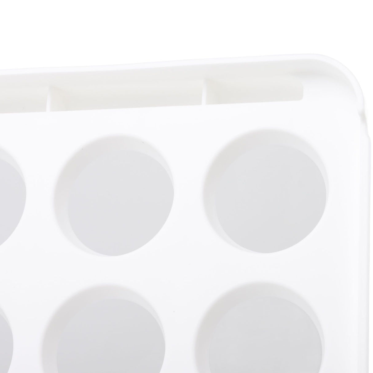 Egg Drawer Double Layer Transparent 32 Lattice Large Capacity Egg Storage Box for Refrigerator White