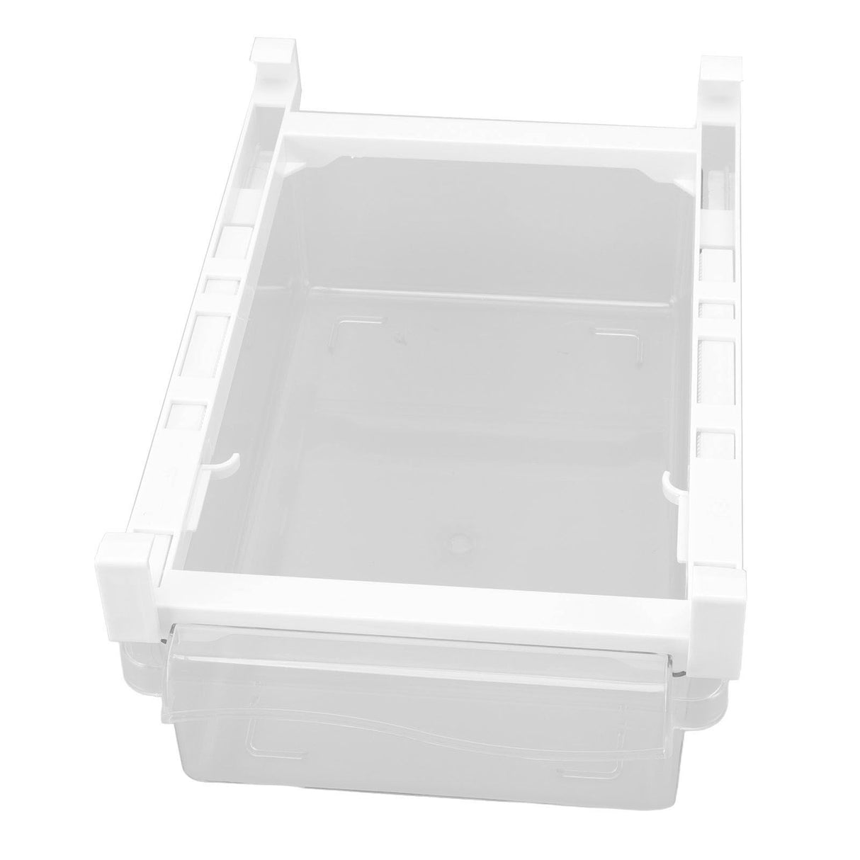 Refrigerator Organizer Bins Extended Handle Spring Lever BPA Free 1 Grid Hanging Fridge Drawer Organizer for Food Fruit Vegetable Box