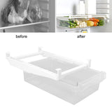 Refrigerator Organizer Bins Extended Handle Spring Lever BPA Free 1 Grid Hanging Fridge Drawer Organizer for Food Fruit Vegetable Box