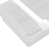 Refrigerator Organizer Bins Extended Handle Spring Lever BPA Free 1 Grid Hanging Fridge Drawer Organizer for Food Fruit Vegetable Box