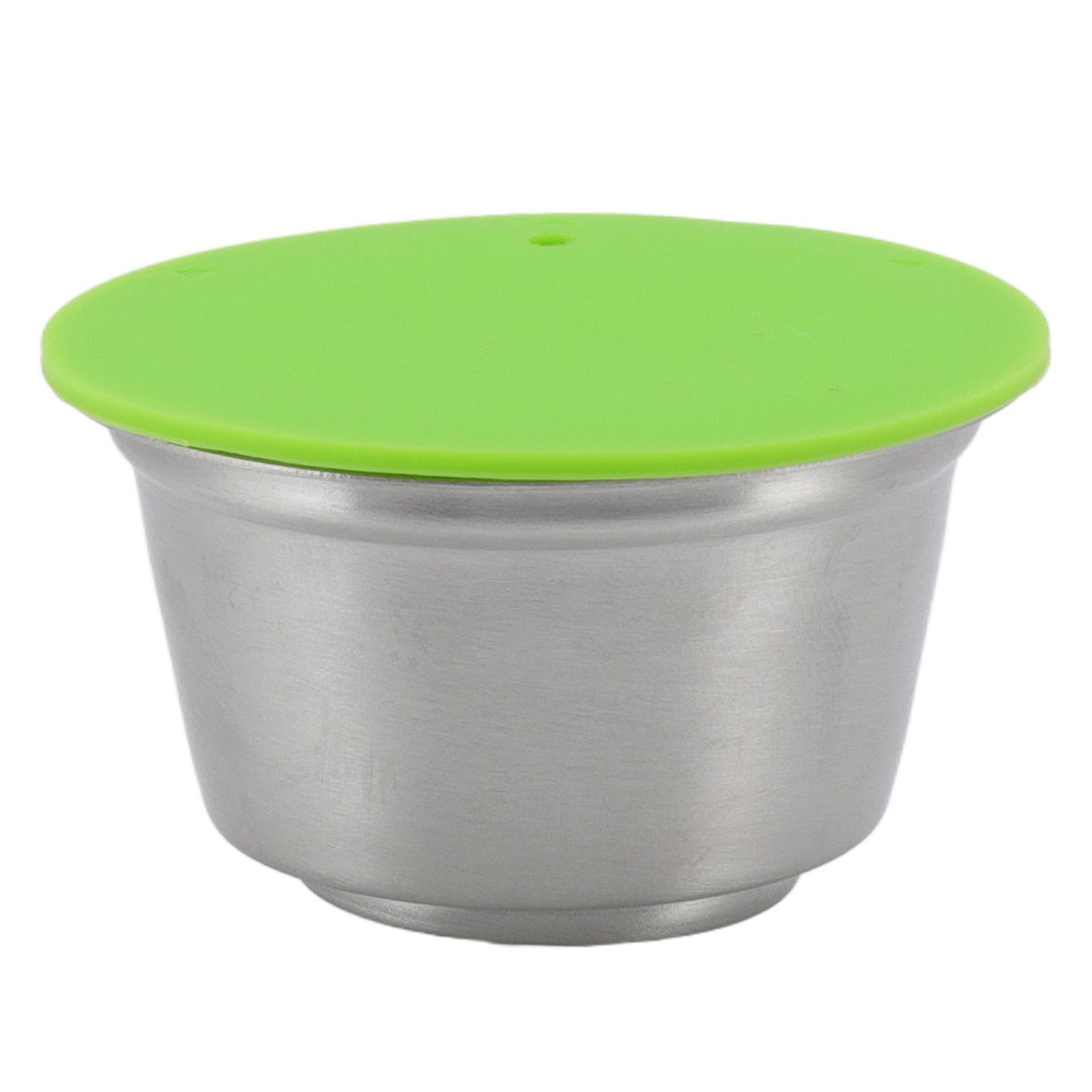 Refillable Coffee Capsule Stainless Steel High Temperature Resistant Reusable Coffe Pod for Home Green