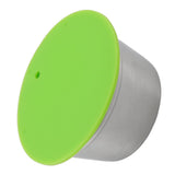 Refillable Coffee Capsule Stainless Steel High Temperature Resistant Reusable Coffe Pod for Home Green