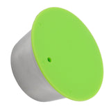Refillable Coffee Capsule Stainless Steel High Temperature Resistant Reusable Coffe Pod for Home Green