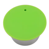 Refillable Coffee Capsule Stainless Steel High Temperature Resistant Reusable Coffe Pod for Home Green