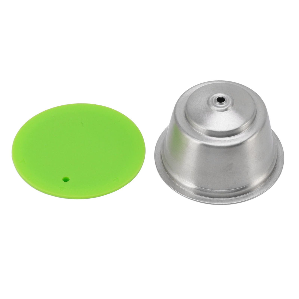 Refillable Coffee Capsule Stainless Steel High Temperature Resistant Reusable Coffe Pod for Home Green