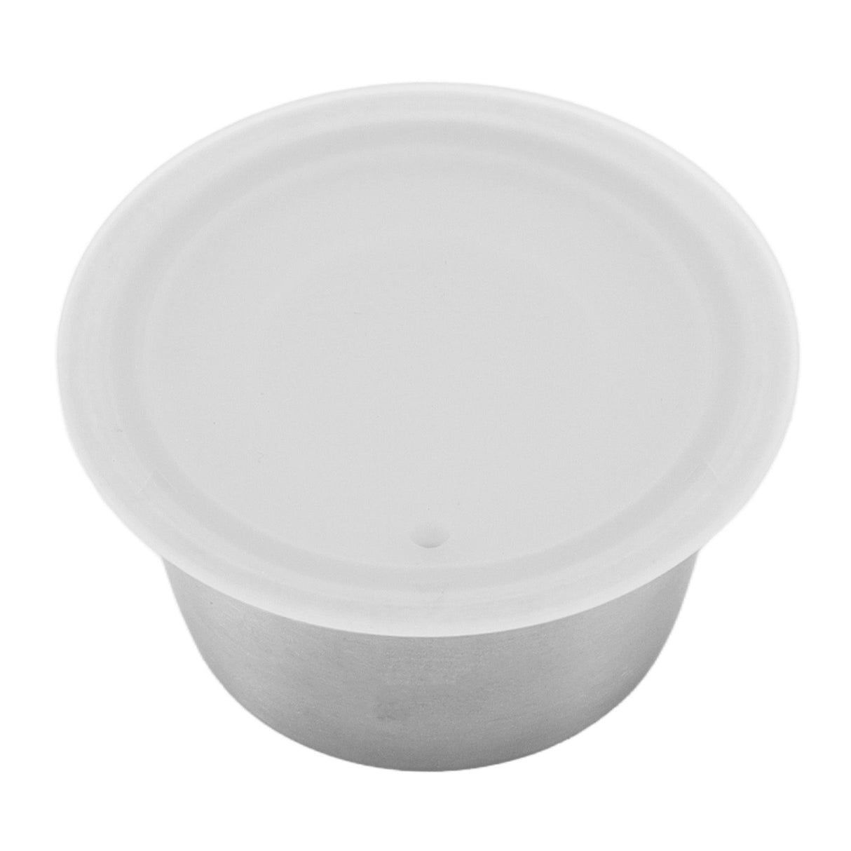 Refillable Coffee Capsule Stainless Steel High Temperature Resistant Reusable Coffe Pod for Home White