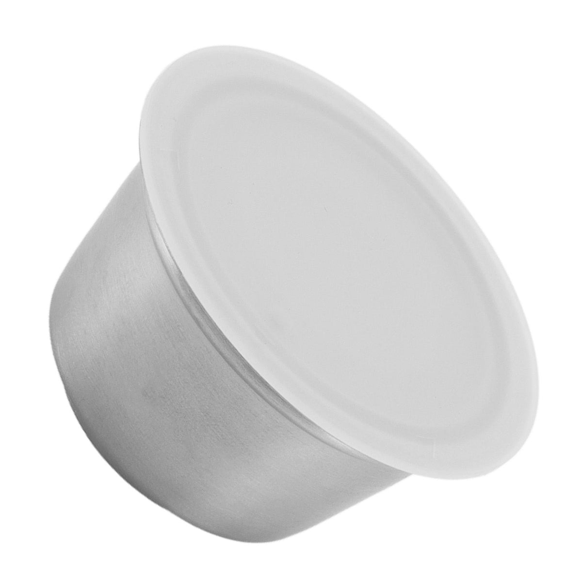 Refillable Coffee Capsule Stainless Steel High Temperature Resistant Reusable Coffe Pod for Home White