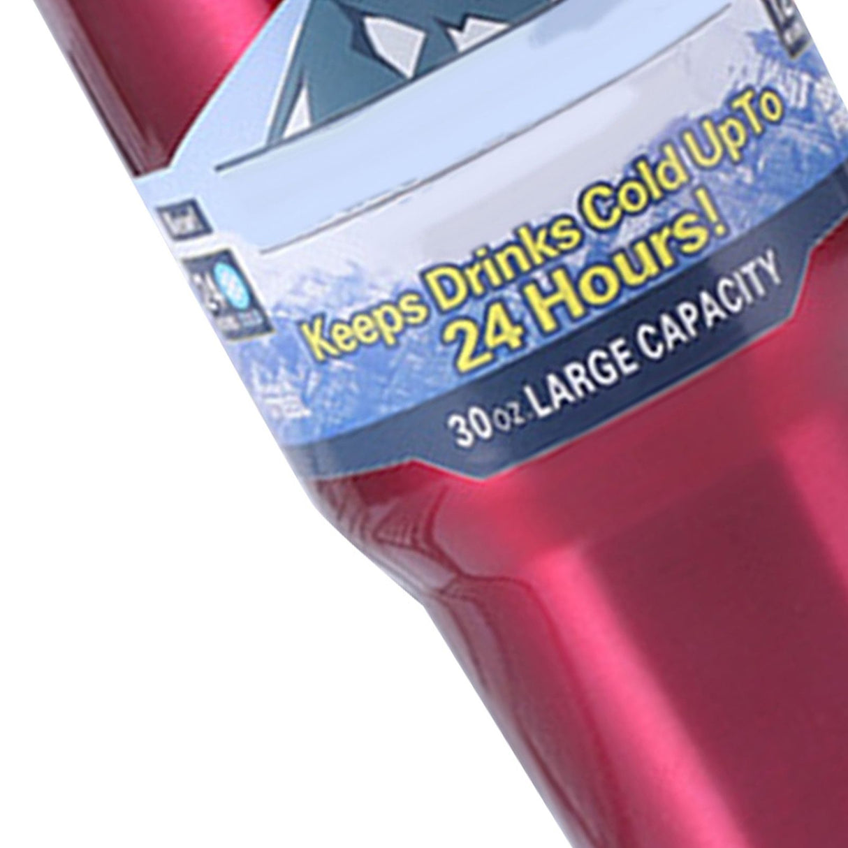 Insulated Tumbler 30oz Drink Cup Stainless Steel with Lid for Sports Camping Picnic Red