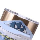 Insulated Tumbler 30oz Drink Cup Stainless Steel with Lid for Sports Camping Picnic Gold - Front View