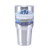 Insulated Tumbler 30oz Drink Cup Stainless Steel with Lid for Sports Camping Picnic Silver