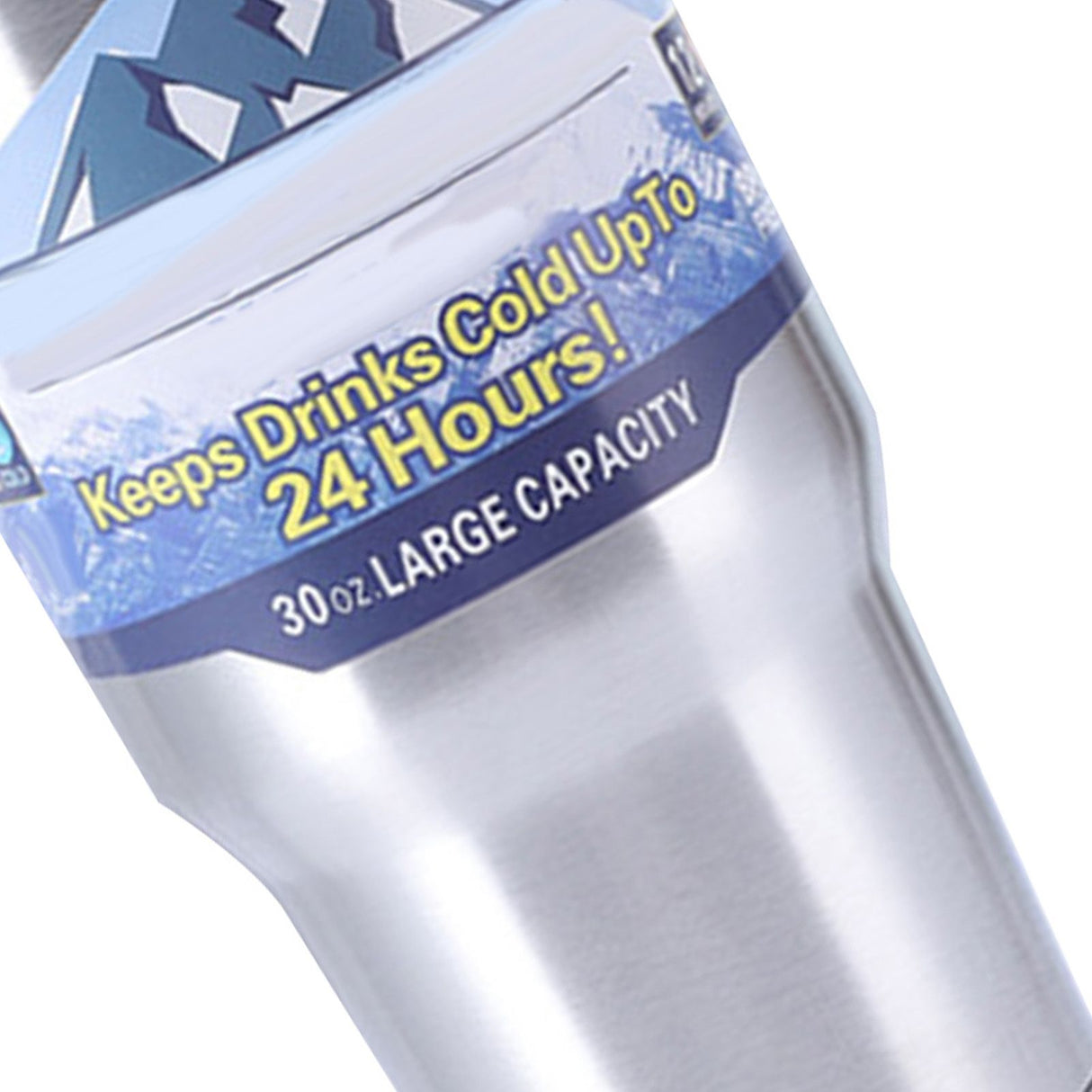 Insulated Tumbler 30oz Drink Cup Stainless Steel with Lid for Sports Camping Picnic Silver