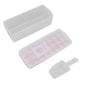 Ice Cube Tray Safe Healthy Easy Release Stackable 24 Cubes Multipurpose Ice Maker Mold with Lid for Popsicles Puddings Pink