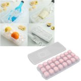 Ice Cube Tray Safe Healthy Easy Release Stackable 24 Cubes Multipurpose Ice Maker Mold with Lid for Popsicles Puddings Pink - Extra Image