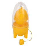 Egg Scrambler Manual Puller Portable Egg Yolk White Mixer with Silicone Pad for Golden Egg Making Yellow - Rear View