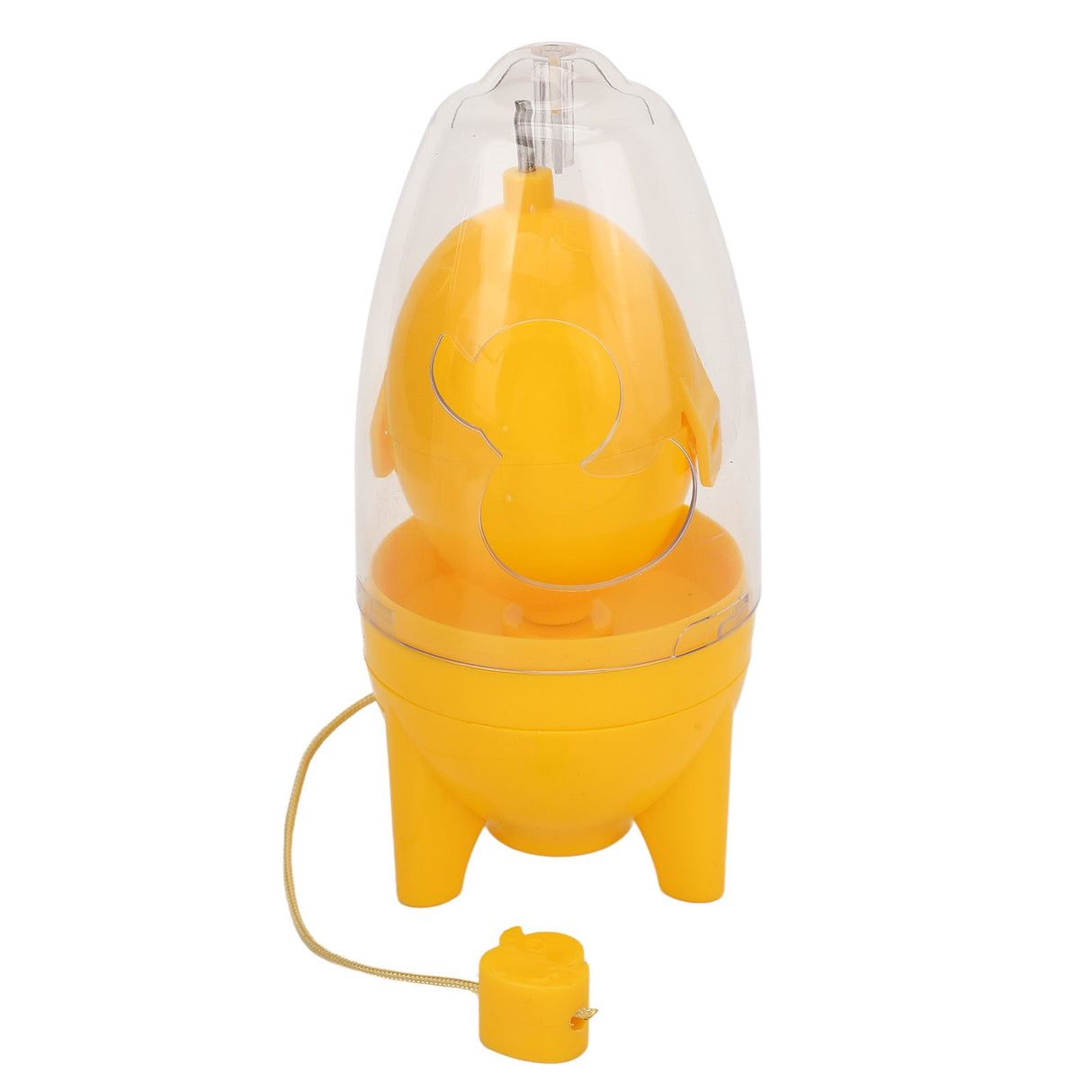 Egg Scrambler Manual Puller Portable Egg Yolk White Mixer with Silicone Pad for Golden Egg Making Yellow