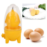 Egg Scrambler Manual Puller Portable Egg Yolk White Mixer with Silicone Pad for Golden Egg Making Yellow