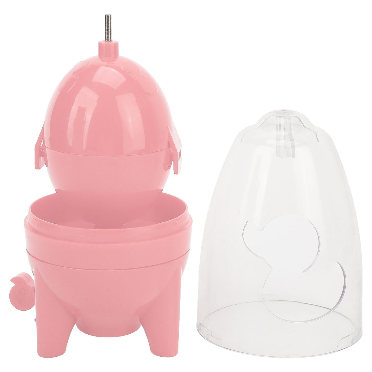 Egg Spinners Perfect Protection Food Grade Silicone Pad Mix Egg White Yolk Simple Operation Egg Shaker for Household Pink