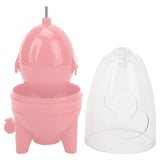 Egg Spinners Perfect Protection Food Grade Silicone Pad Mix Egg White Yolk Simple Operation Egg Shaker for Household Pink - Close-Up Angle