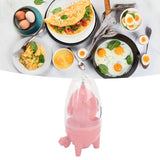 Egg Spinners Perfect Protection Food Grade Silicone Pad Mix Egg White Yolk Simple Operation Egg Shaker for Household Pink - Extra Image