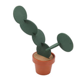 7 Pcs Cactus Coaster Set Cute Funny Green Cactus Coaster Non Slip Heat Insulation Tea Coaster with Flowerpot Holder