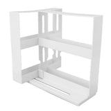 Sliding Spice Rack Slidable Design 2 Tiers Large Capacity Nonslip Bottom Widely Used Rotating Spice Rack - 45-Degree Angle