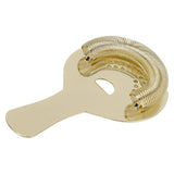 Cocktail Strainer Fine Filter Rust Proof Stainless Steel Portable Professional Bar Strainer for Home Party Bars Gold - Top-Down View
