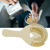 Cocktail Strainer Fine Filter Rust Proof Stainless Steel Portable Professional Bar Strainer for Home Party Bars Gold