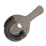 Cocktail Strainer Fine Filter Rust Proof Stainless Steel Portable Professional Bar Strainer for Home Party Bars Black - Side View