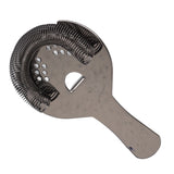 Cocktail Strainer Fine Filter Rust Proof Stainless Steel Portable Professional Bar Strainer for Home Party Bars Black - Top-Down View