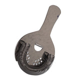 Cocktail Strainer Fine Filter Rust Proof Stainless Steel Portable Professional Bar Strainer for Home Party Bars Black - Rear View