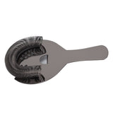 Cocktail Strainer Fine Filter Rust Proof Stainless Steel Portable Professional Bar Strainer for Home Party Bars Black - Low Angle
