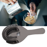Cocktail Strainer Fine Filter Rust Proof Stainless Steel Portable Professional Bar Strainer for Home Party Bars Black - Extra Image