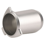 Coffee Powder Cup 54mm Aluminum Alloy Powder Feeder Cup Compact Lightweight Anti Flying Coffee Dosing Mug for Breville 8 Silver