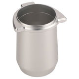Coffee Powder Cup 54mm Aluminum Alloy Powder Feeder Cup Compact Lightweight Anti Flying Coffee Dosing Mug for Breville 8 Silver
