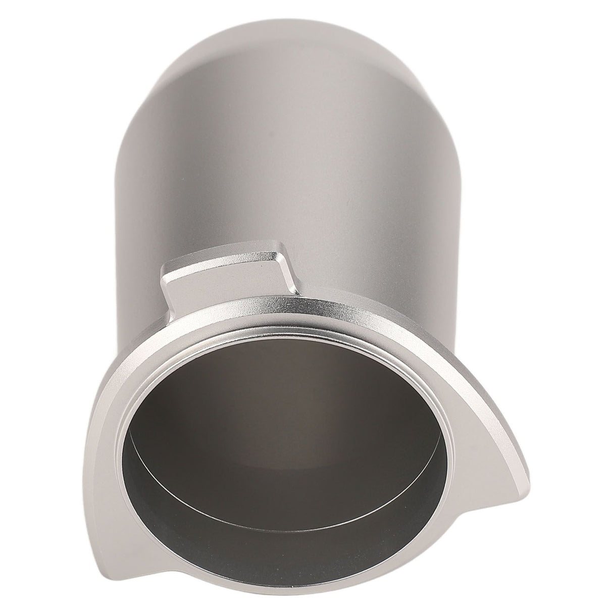 Coffee Powder Cup 54mm Aluminum Alloy Powder Feeder Cup Compact Lightweight Anti Flying Coffee Dosing Mug for Breville 8 Silver