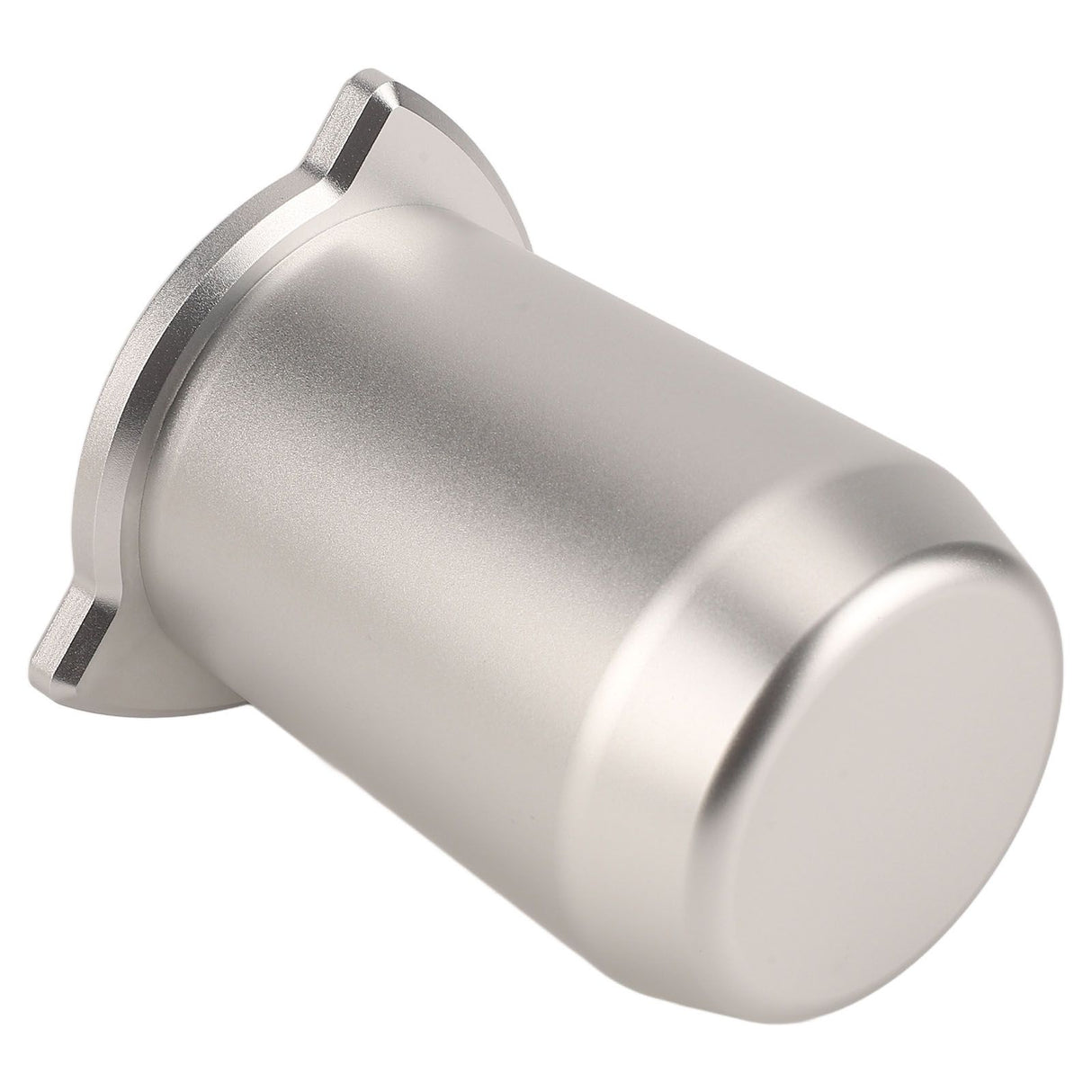 Coffee Powder Cup 54mm Aluminum Alloy Powder Feeder Cup Compact Lightweight Anti Flying Coffee Dosing Mug for Breville 8 Silver