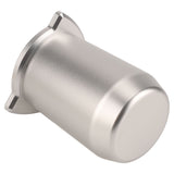 Coffee Powder Cup 54mm Aluminum Alloy Powder Feeder Cup Compact Lightweight Anti Flying Coffee Dosing Mug for Breville 8 Silver - Close-Up Angle