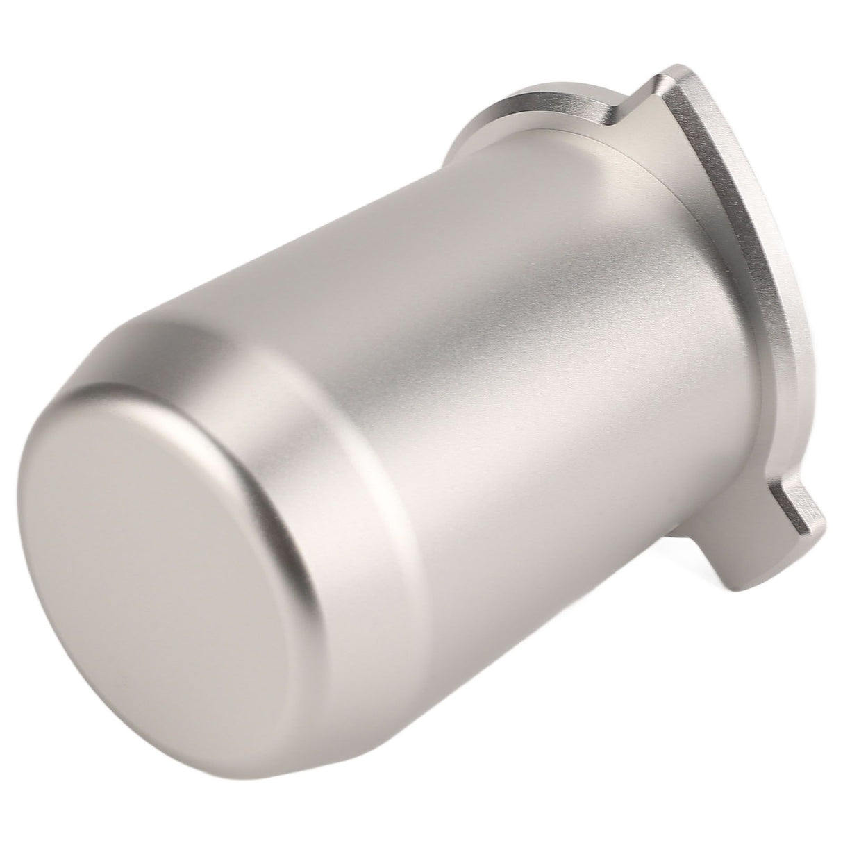 Coffee Powder Cup 54mm Aluminum Alloy Powder Feeder Cup Compact Lightweight Anti Flying Coffee Dosing Mug for Breville 8 Silver