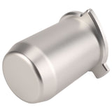 Coffee Powder Cup 54mm Aluminum Alloy Powder Feeder Cup Compact Lightweight Anti Flying Coffee Dosing Mug for Breville 8 Silver - Low Angle