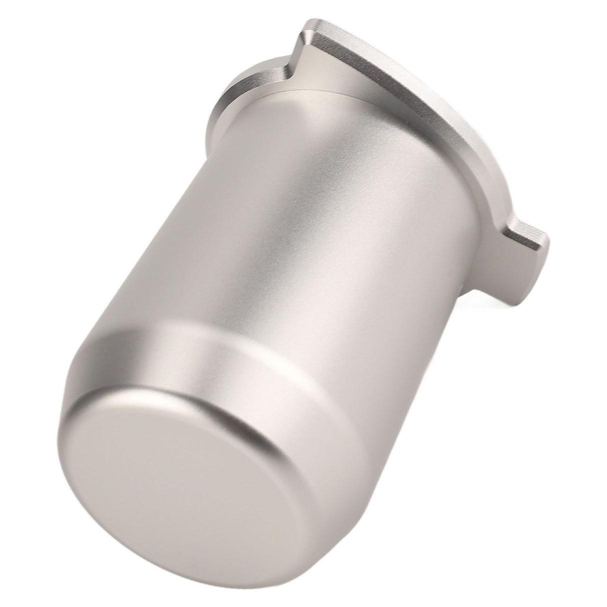 Coffee Powder Cup 54mm Aluminum Alloy Powder Feeder Cup Compact Lightweight Anti Flying Coffee Dosing Mug for Breville 8 Silver
