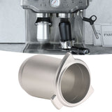 Coffee Powder Cup 54mm Aluminum Alloy Powder Feeder Cup Compact Lightweight Anti Flying Coffee Dosing Mug for Breville 8 Silver - Extra Image