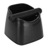 Coffee Knock Box Drop Resistant Prevent Slip Small Knock Container with Removable Knock Bar for Coffee Ground Black