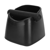 Coffee Knock Box Drop Resistant Prevent Slip Small Knock Container with Removable Knock Bar for Coffee Ground Black - Close-Up Angle