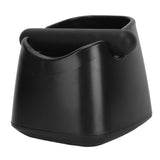 Coffee Knock Box Drop Resistant Prevent Slip Small Knock Container with Removable Knock Bar for Coffee Ground Black